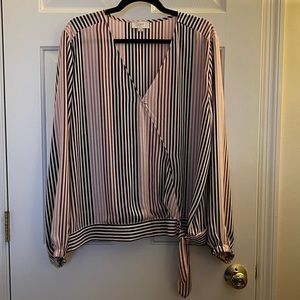 XL Striped LOFT Blouse
